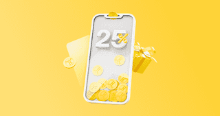 Мы увеличили размер кешбэка за хранение денег на счёте до 25% годовых